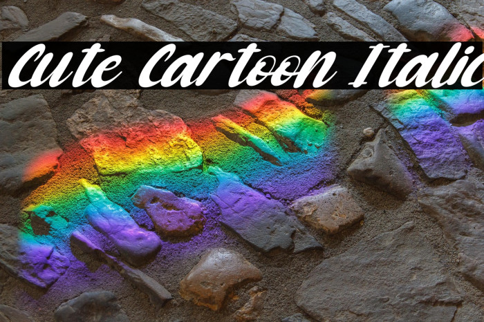 Cute Cartoon Italic Example 3