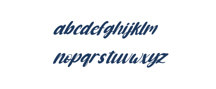 Cute Cartoon Italic Lowercase