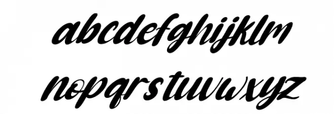 Cute Cartoon Italic Caratteri MINUSCOLO
