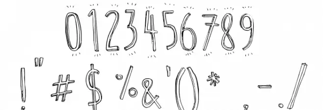 Cute Cartoon Font OTHER CHARS