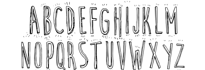 Cute Cartoon Font LOWERCASE