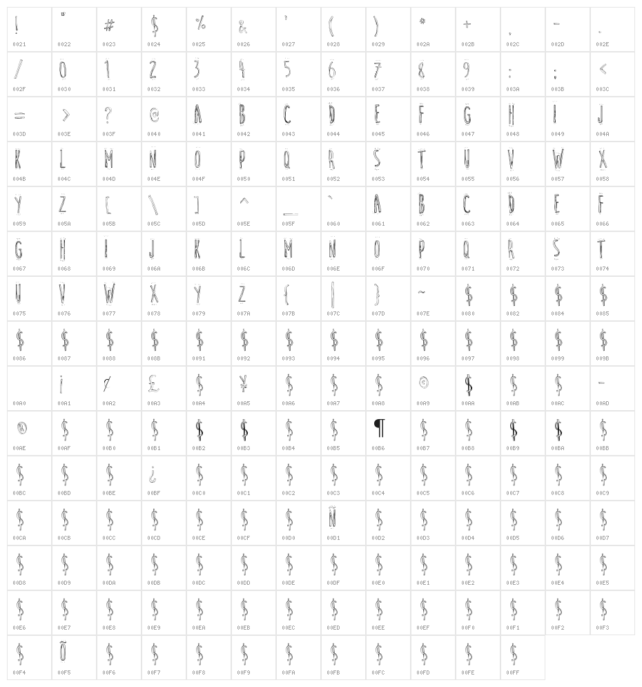 Cute Cartoon Character Map