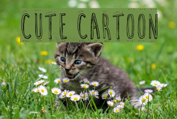 Cute Cartoon Font examples