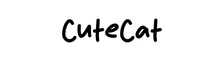 Cute Cat  フリーフォントのダウンロード