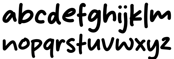 Cute Cat Font LOWERCASE