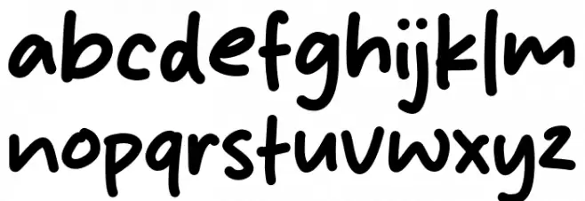 Cute Cat Font Litere mici