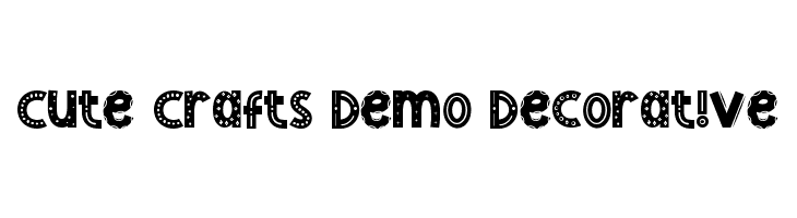 Cute Crafts Demo Decorative  Descarca Fonturi Gratis