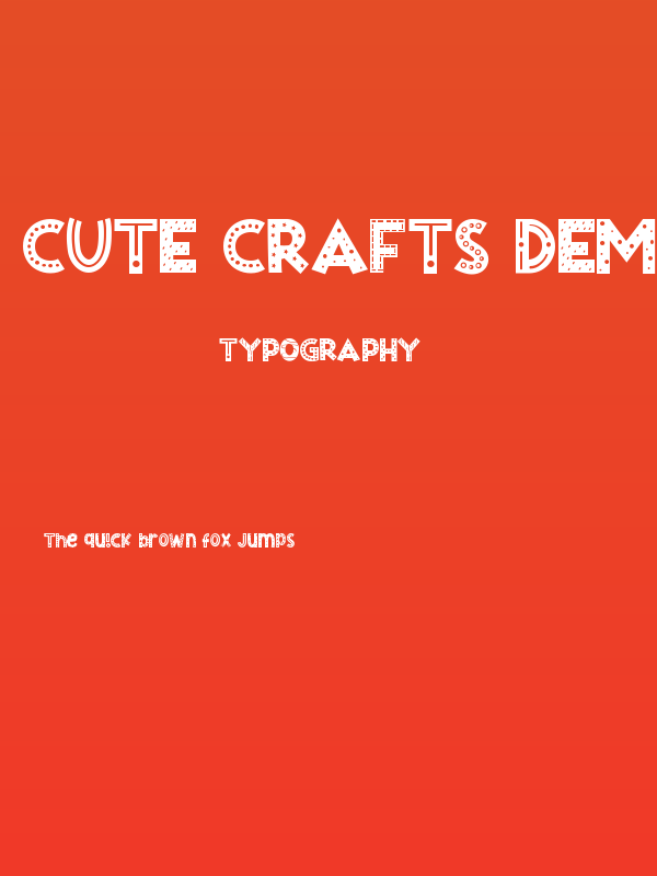 Cute Crafts Demo Decorative Poster