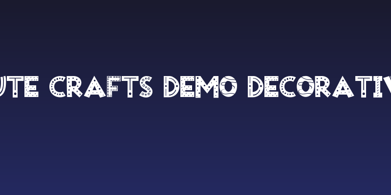 Cute Crafts Demo Decorative Social Header