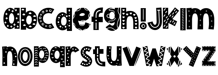 Cute Crafts Demo Decorative Font LOWERCASE