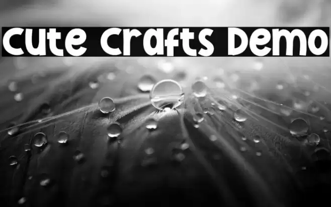 Cute Crafts Demo Font examples