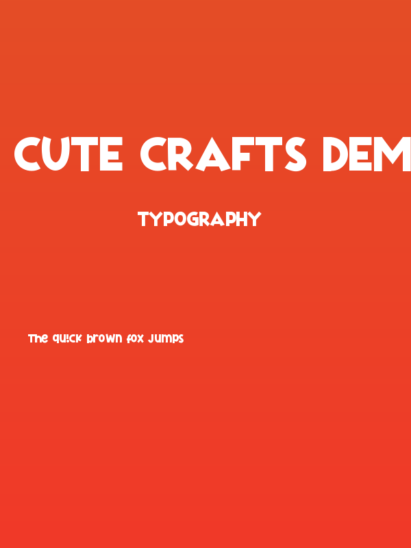 Cute Crafts Demo Poster