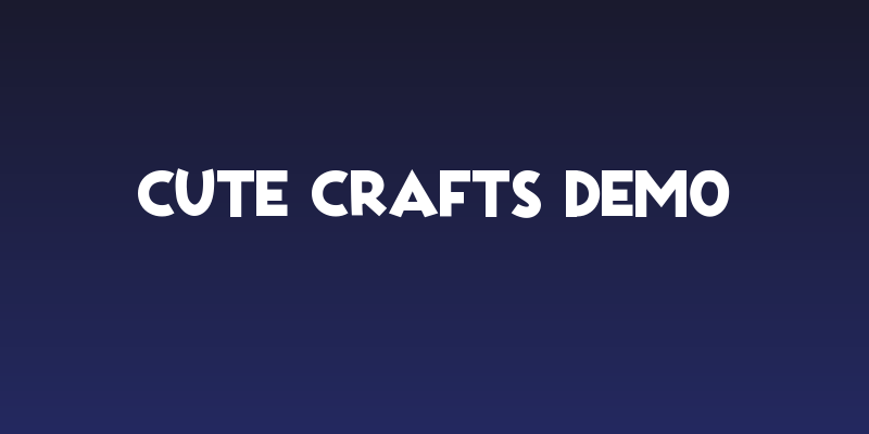 Cute Crafts Demo Social Header