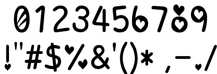 Cute Cup by UniqueShopaholic Font OTHER CHARS