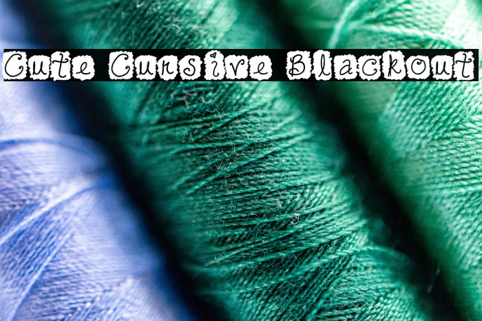 Cute Cursive Blackout Example 3