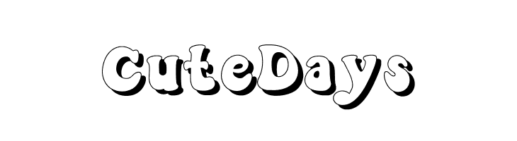 Cute Days  नि: शुल्क फ़ॉन्ट्स डाउनलोड
