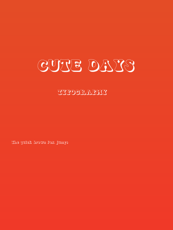 Cute Days Poster