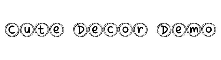 Cute Decor Demo  Fuentes Gratis Descargar