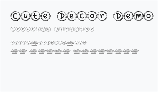 Cute Decor Demo Business Card