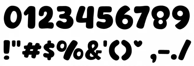 Cute Dino Font OTHER CHARS