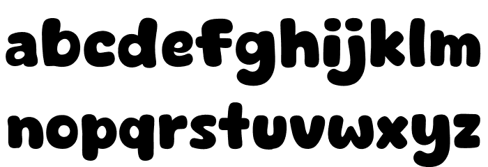Cute Dino Font LOWERCASE
