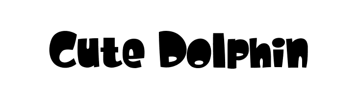 Cute Dolphin Font