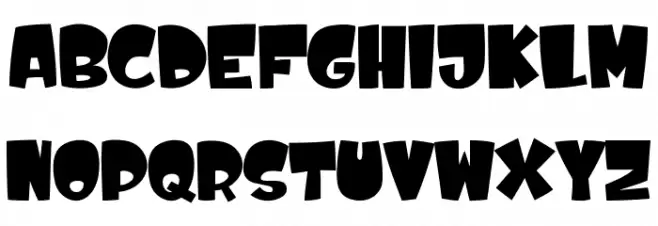 Cute Dolphin Schriftart Groß