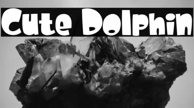 Cute Dolphin Fonte examples