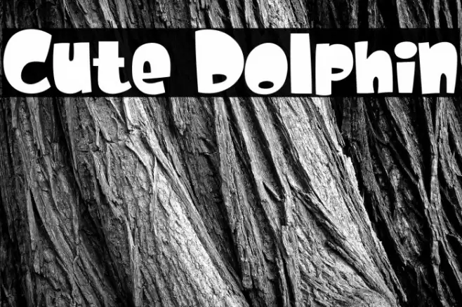 Cute Dolphin Fonte examples