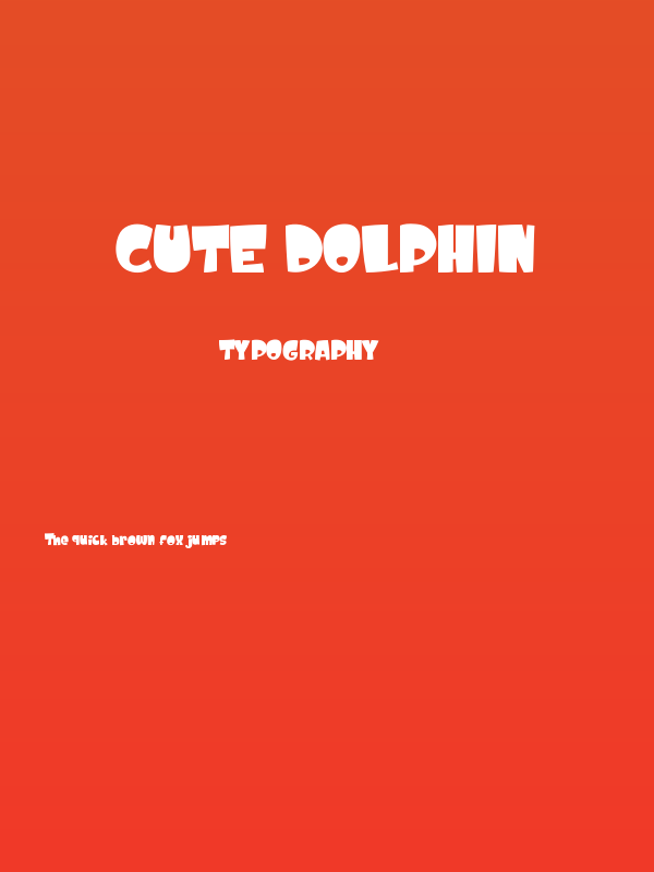 Cute Dolphin Poster