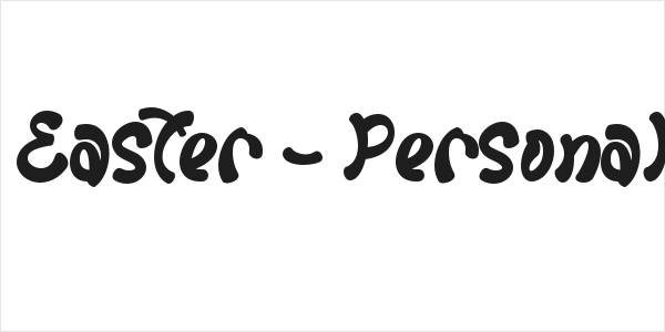 Cute Easter - Personal Use Logo