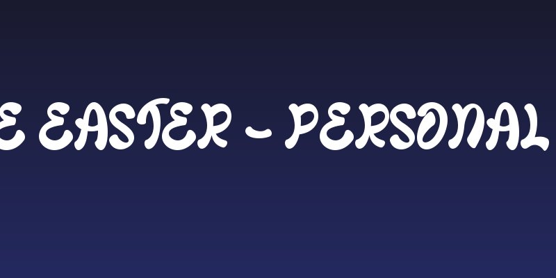 Cute Easter - Personal Use Social Header