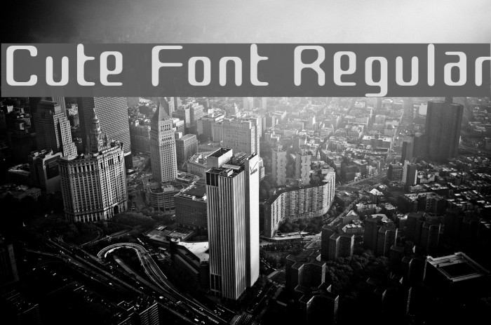 Cute Font Regular Font examples