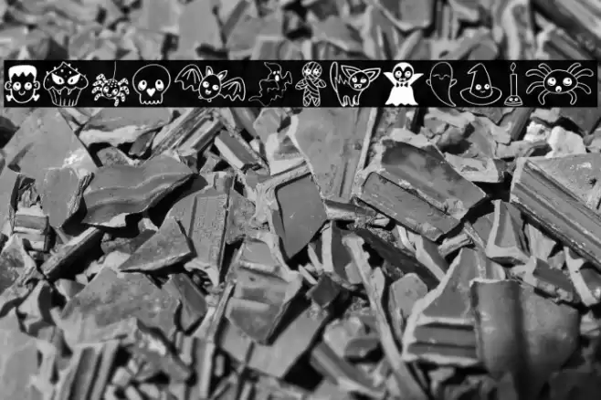 Cute Halloween Drawings Font examples