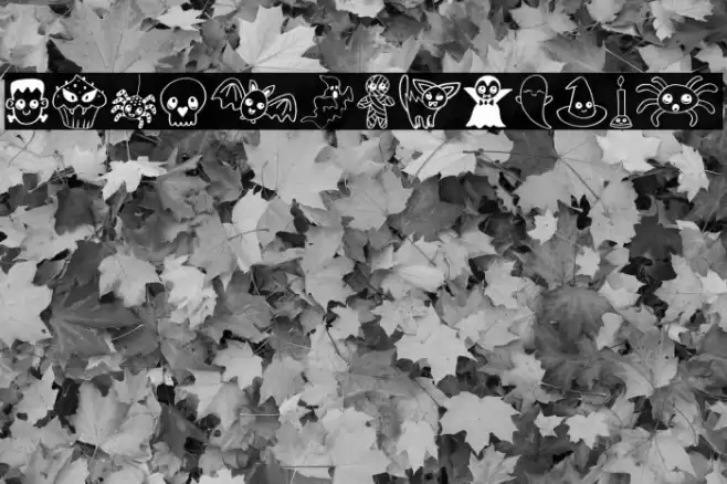 Cute Halloween Drawings Font examples