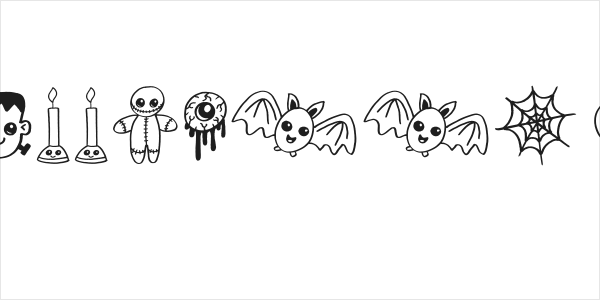 Cute Halloween Drawings Logo