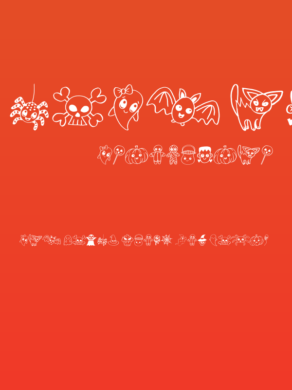 Cute Halloween Drawings Poster