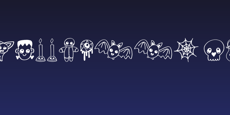 Cute Halloween Drawings Social Header