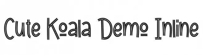 Cute Koala Demo Inline  font caratteri gratis