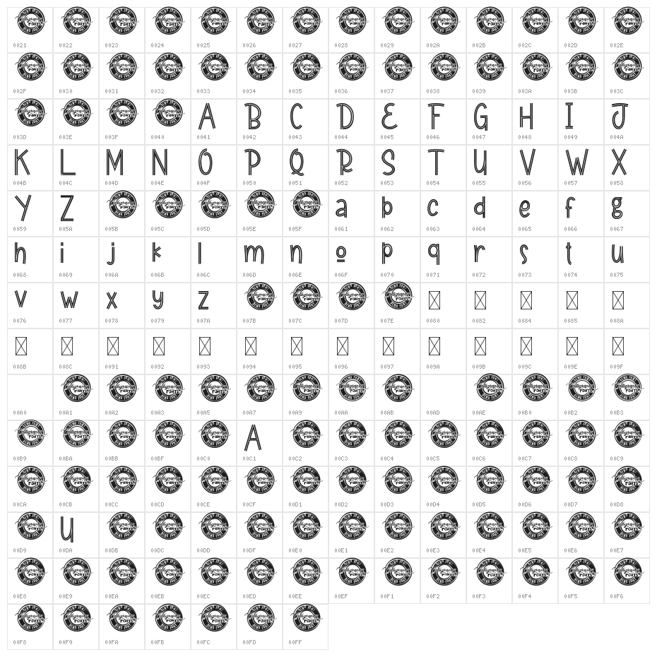 Cute Koala Demo Inline Character Map