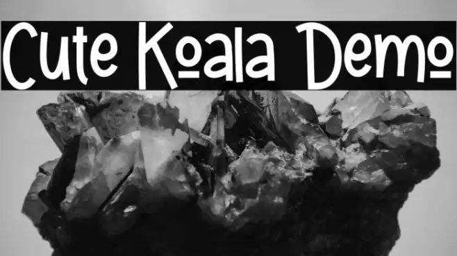 Cute Koala Demo Font examples
