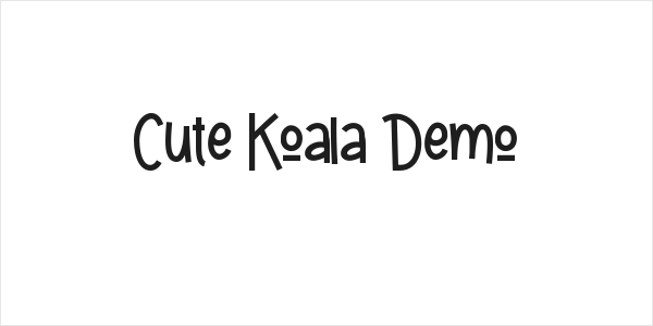 Cute Koala Demo Logo