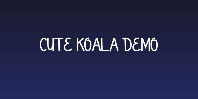Cute Koala Demo Social Header