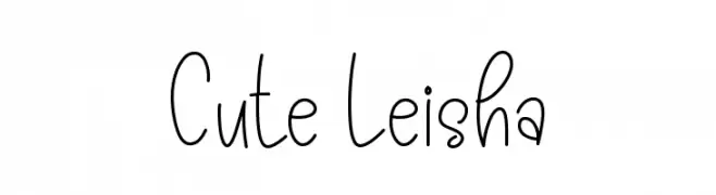 Cute Leisha  تنزيل الخطوط