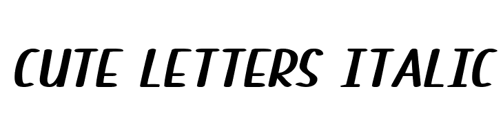 Cute Letters Italic  Frei Schriftart Herunterladen