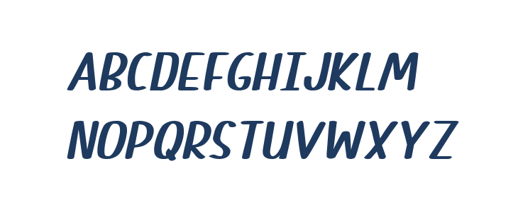 Cute Letters Italic Lowercase