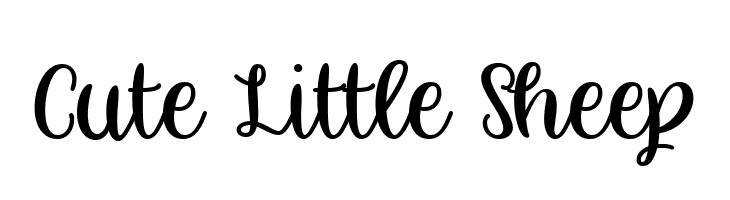 Cute Little Sheep  フリーフォントのダウンロード