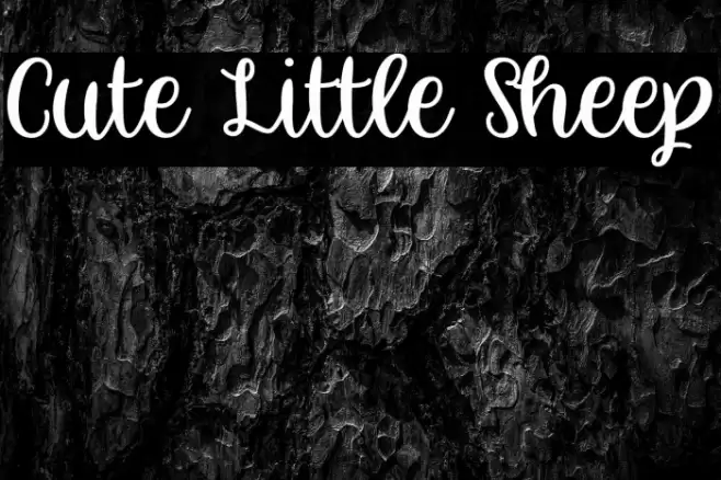 Cute Little Sheep Font examples