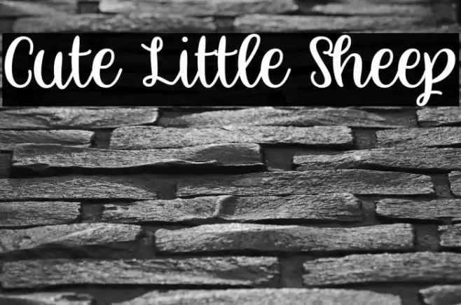 Cute Little Sheep Font examples