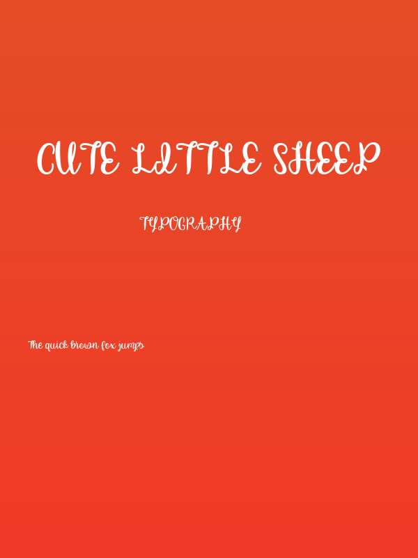 Cute Little Sheep Poster